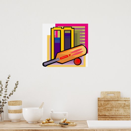 Cricket Art Poster (Keuken)