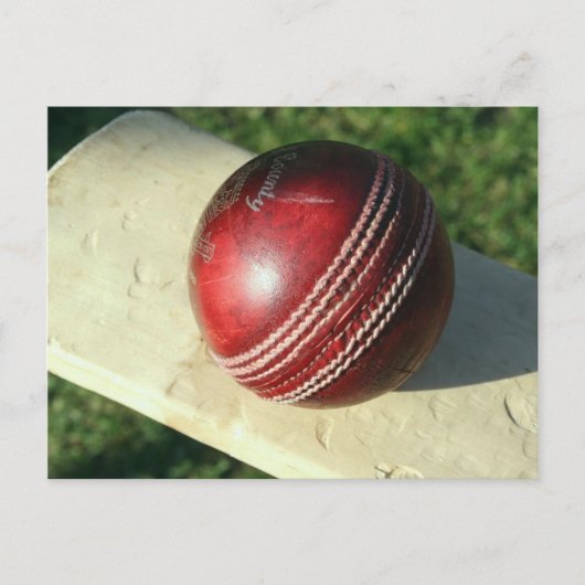 cricket-ball-and-bat.jpg briefkaart (Voorkant)