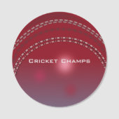 Cricket Ball Design Name Tag (Voorkant)