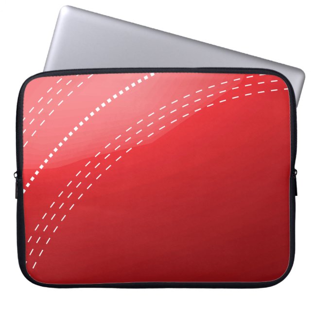 Cricket Ball Laptop Sleeve (Voorkant)