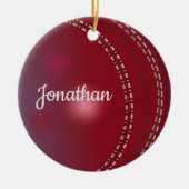 Cricket Ball Ornament (Voorkant)