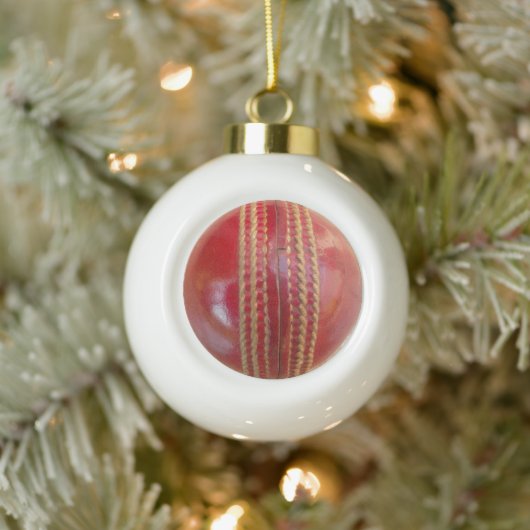 Cricket Ball-ornament voor kerstbomen, Keramische Bal Ornament (Boom)