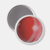 Cricket Ball Red past zich aan met Jouw naam Magneet (Voorkant / Achterkant)
