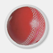 Cricket Ball Red past zich aan met Jouw naam Magneet (Voorkant)