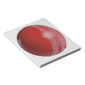 Cricket Ball Red past zich aan met Jouw naam Notitieblok (Schuin)