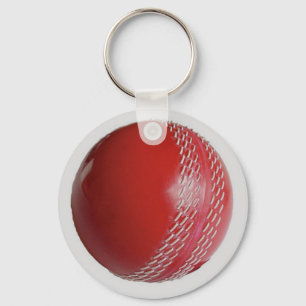 Cricket Ball Red past zich aan met Jouw naam Sleutelhanger