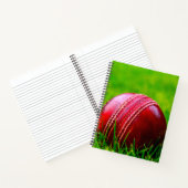 Cricket Ball Sport personaliseren met tekst Notitieboek (Binnen)
