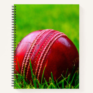 Cricket Ball Sport personaliseren met tekst Notitieboek