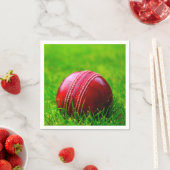 Cricket Ball Sport personaliseren met tekst Servet (Insitu)