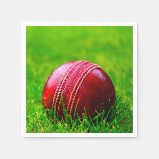 Cricket Ball Sport personaliseren met tekst Servet (Voorkant)