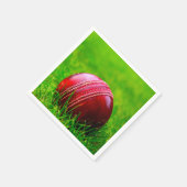 Cricket Ball Sport personaliseren met tekst Servet (Hoek)