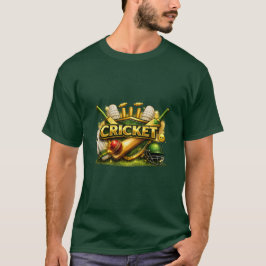 Cricket Bat Bal Schild Grafisch Sportliefhebber Do T-shirt