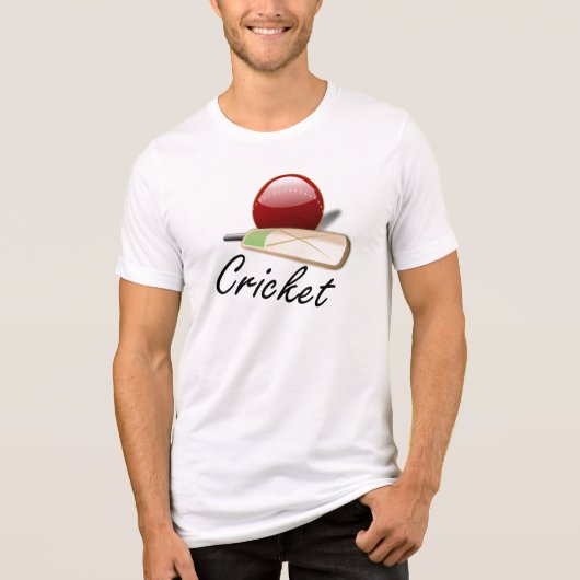 Cricket - Bat en Ball Tri-Blend Shirt (Voorkant)