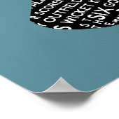 cricket bat en ball typografie poster (Hoek)