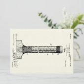 CRICKET BAT PATENT - CIRCA 1906 KAART (Staand voorkant)