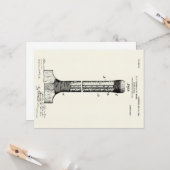 CRICKET BAT PATENT - CIRCA 1906 KAART (Voorkant / Achterkant in situ)