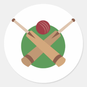 Cricket Bats Ronde Sticker