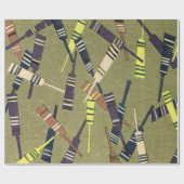 Cricket Bats Sports Cadeaupapier (Vlak)