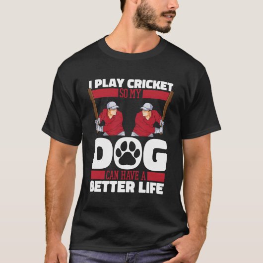 Cricket Bats Umpire Cricket Bowler Cricketer T-shirt (Voorkant)