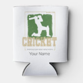 Cricket Batsman Born for Game Player and Coach Blikjeskoeler (Voorkant)