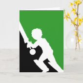 Cricket Batsman Kaart (Gele Bloem)