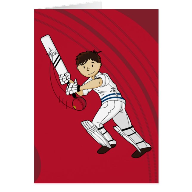Cricket Batsman-kaart (Voorkant)
