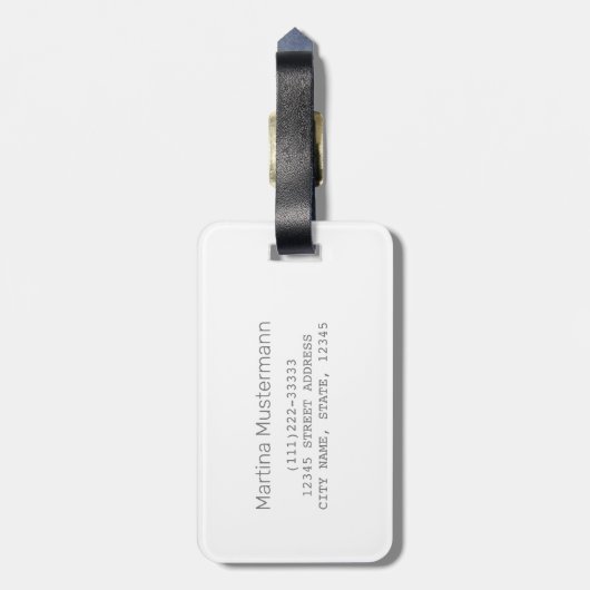 Cricket Batsman  Pitcher Speler Coach Bagagelabel (Achterkant verticaal)