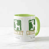 Cricket Batsman  Pitcher Speler Coach Mok (Voorkant rechts)