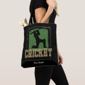 Cricket Batsman  Pitcher Speler Coach Tote Bag (Dichtbij)