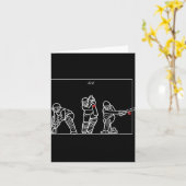 Cricket Batting Grappig Cricket Fan Geschenk Crick Kaart (Gele Bloem)