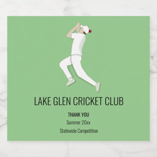 Cricket Bier Etiket (Enkel label)