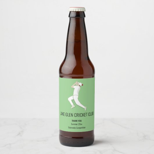 Cricket Bier Etiket (Voorkant)