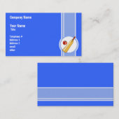 Cricket; blauw visitekaartje (Voorkant / Achterkant)