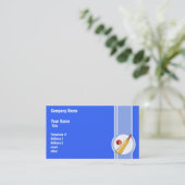 Cricket; blauw visitekaartje (Staand voorkant)