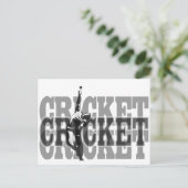 Cricket Bowler Briefkaart (Staand voorkant)