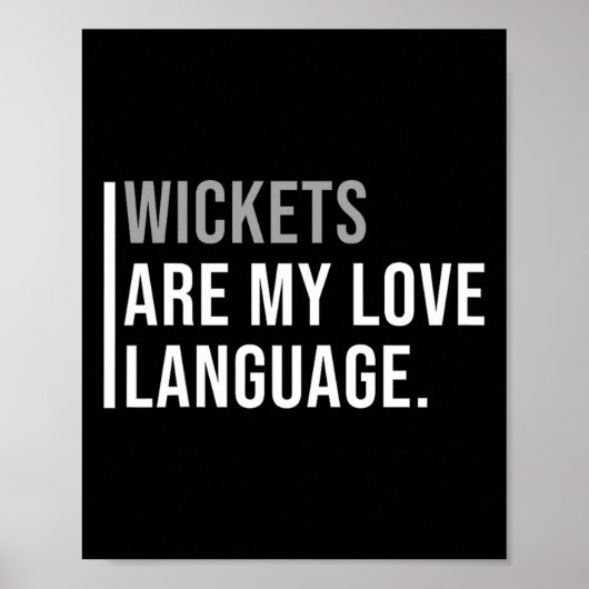 Cricket Bowlers Meme Quote  Poster (Voorkant)