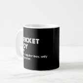 Cricket Boy Funny Definition Cricket Lover Koffiemok (Voorkant links)