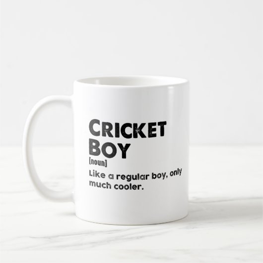 Cricket Boy Funny Dictionary Definitie Koffiemok (Links)