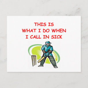cricket briefkaart