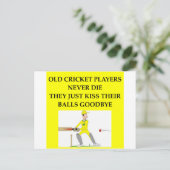 CRICKET BRIEFKAART (Staand voorkant)