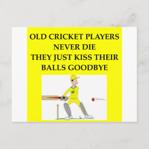 CRICKET BRIEFKAART