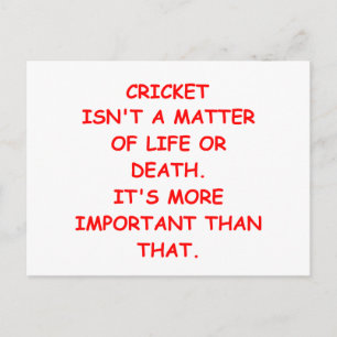 cricket briefkaart
