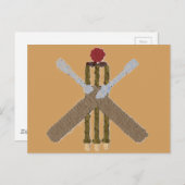 Cricket Briefkaart (Voorkant / Achterkant)