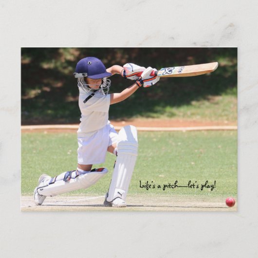 cricket-briefkaart briefkaart (Voorkant)