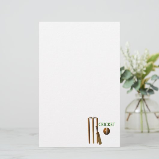 Cricket Briefpapier (Staand voorkant)