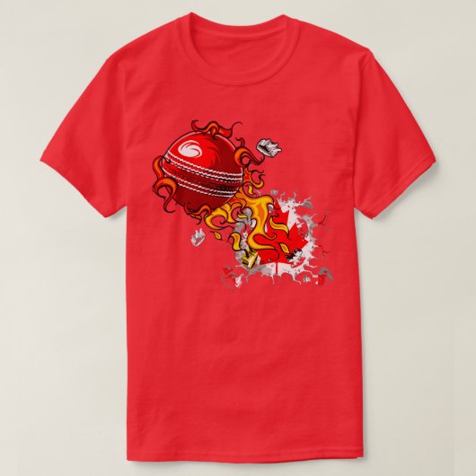 Cricket Canada T-shirt (Design voorkant)