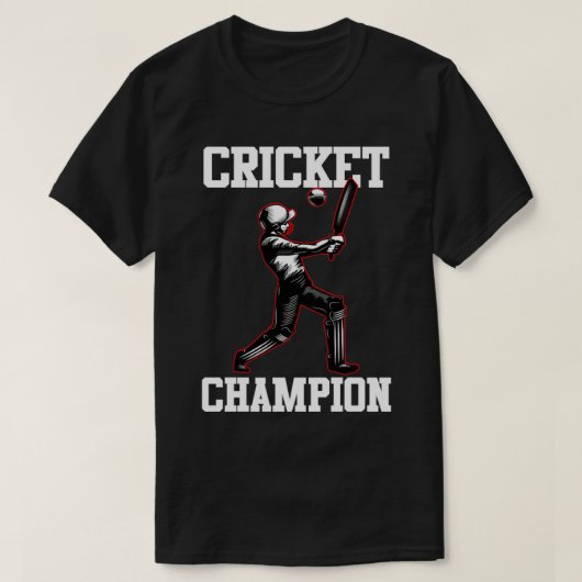 Cricket Champion2 T-shirt (Design voorkant)