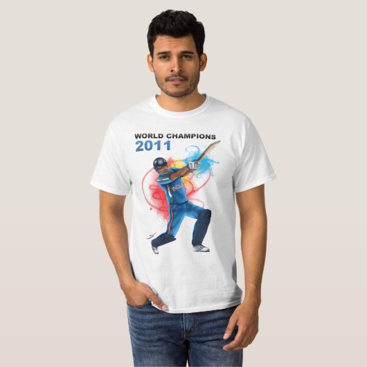 Cricket Champions - India T-shirt (Voorkant volledig)