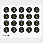 Cricket Chick #4 Ronde Sticker (Vel)