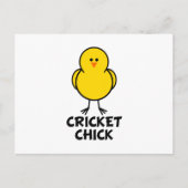 Cricket Chick Briefkaart (Voorkant)
